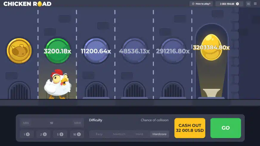 Επίδειξη έκδοση του παιχνιδιού Chicken Road. Επίδειξη έκδοση του παιχνιδιού Chicken Road.